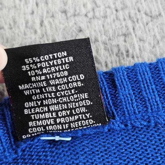 Well Worn Ugly Christmas Sweater Womens XXL Blue Santa‎ Cats Winter Holiday - Picture 14 of 15